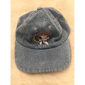 Rugrats In Paris The Movie Strapback Hat Cap Chuckie Denim Nickelodeon Vintage